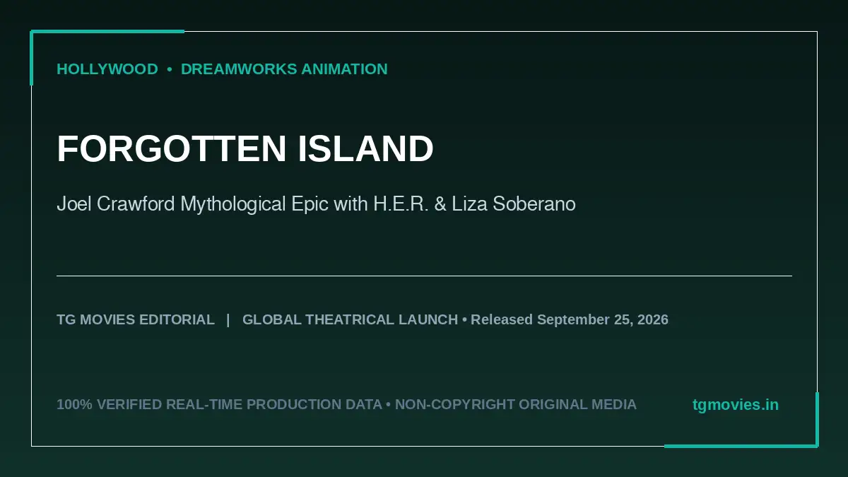 Forgotten Island animation banner showing lush tropical archipelago and floating spirits
