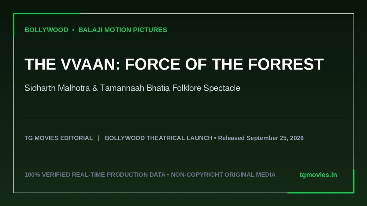The Vvaan Force of the Forrest banner showing Sidharth Malhotra in mystical ancient ruins